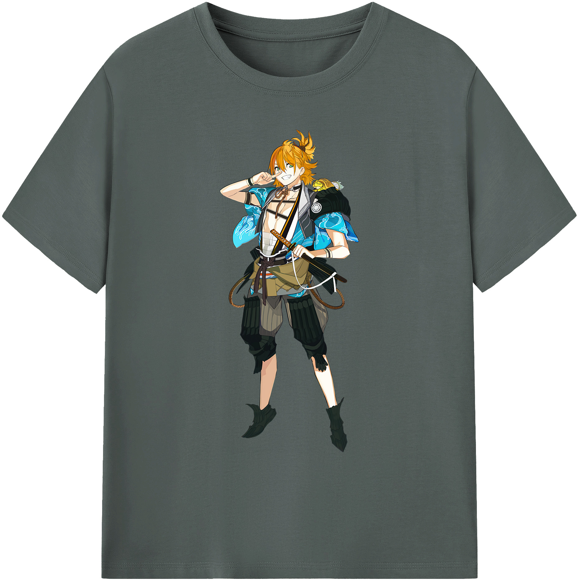 （画像用） 刀剣乱舞 Touken Ranbu 綿100％ メンズ半袖Tシャツ｜肌触りやわらか＆通気性